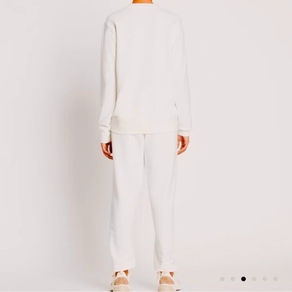 NWT Tory Burch Relaxed Heavy French Terry Crew and Jogger Set - Picture 2 of 13